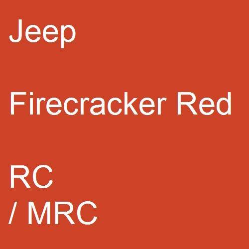 Jeep, Firecracker Red, RC / MRC.